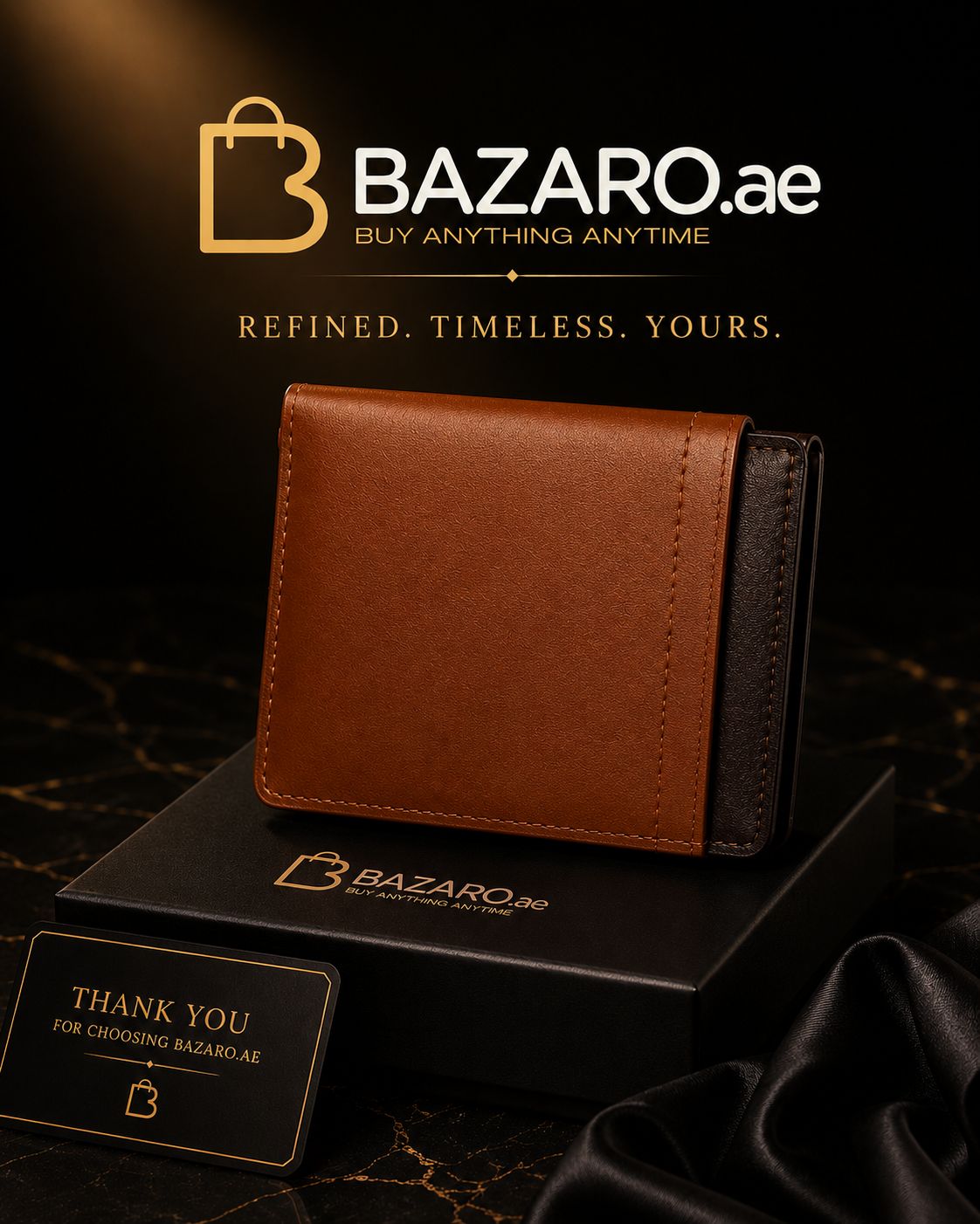 Kingsman Fold | Premium Bazaro Handmade Magnetic Leather Wallet