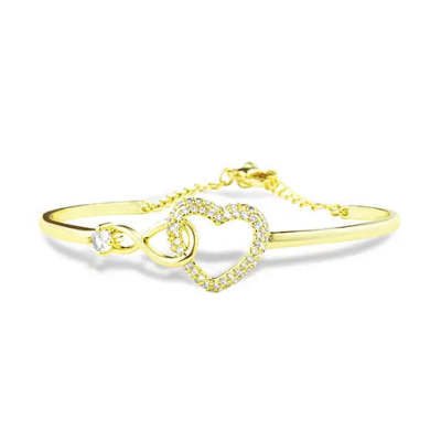 Chain Hollowed Heart Shape Bracelet