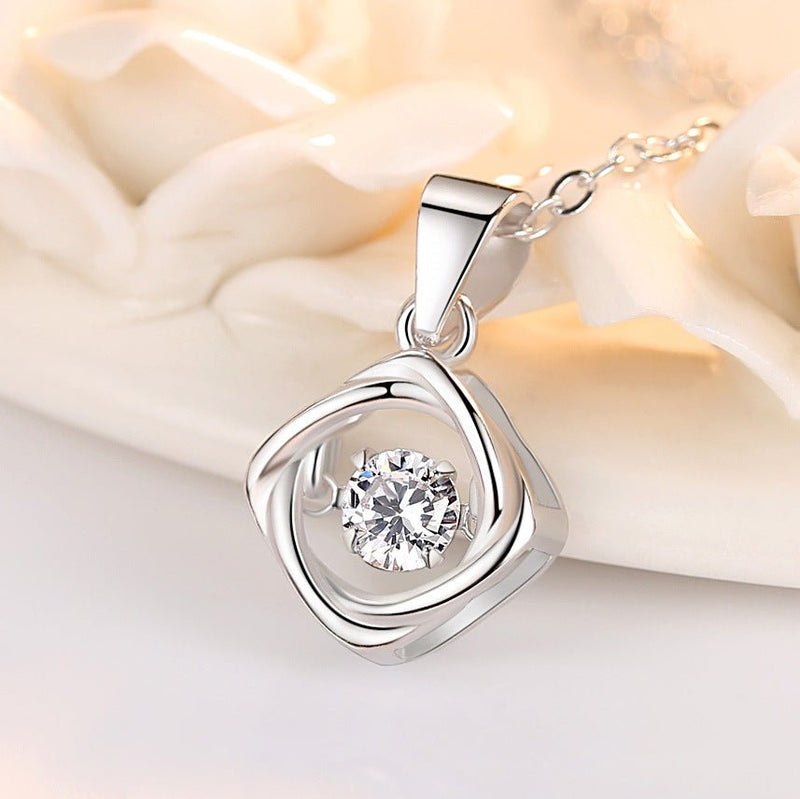 Luxury Silver Dainty Four-Leaf Clover Necklace