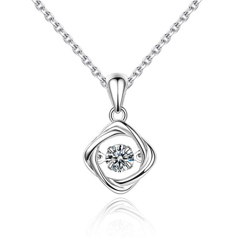 Luxury Silver Dainty Four-Leaf Clover Necklace